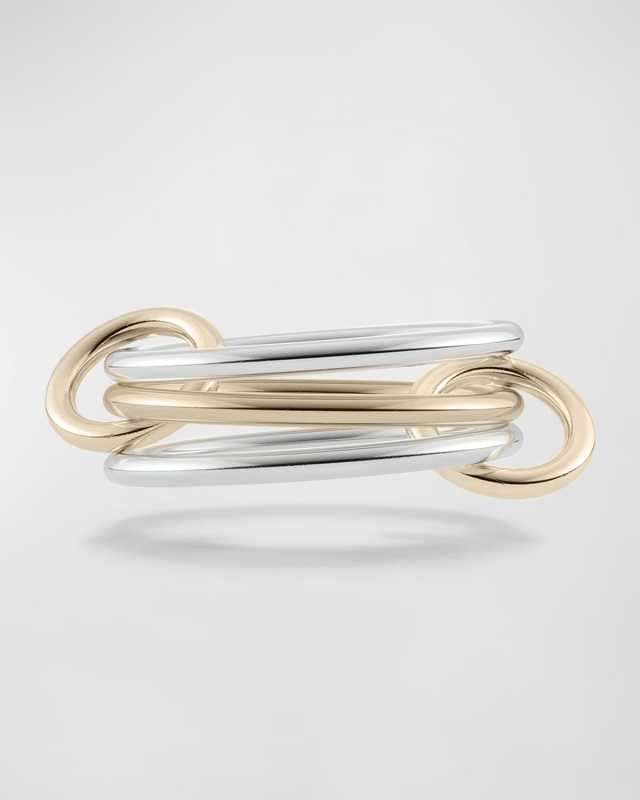 Solarium 18K Yellow Gold and Sterling Silver Ring